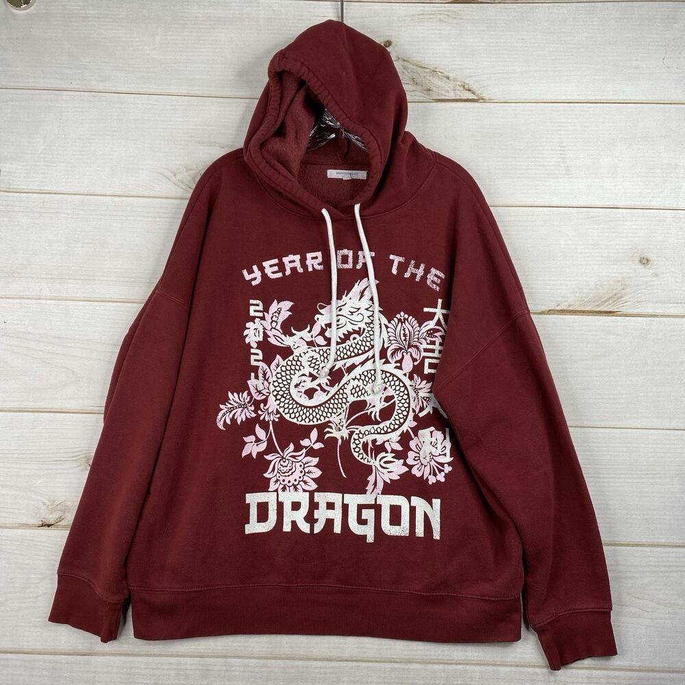 Greyson Threads Hoodie XL Red Year Of The Dragon 2024 Hooded Sweatshirt Pullover